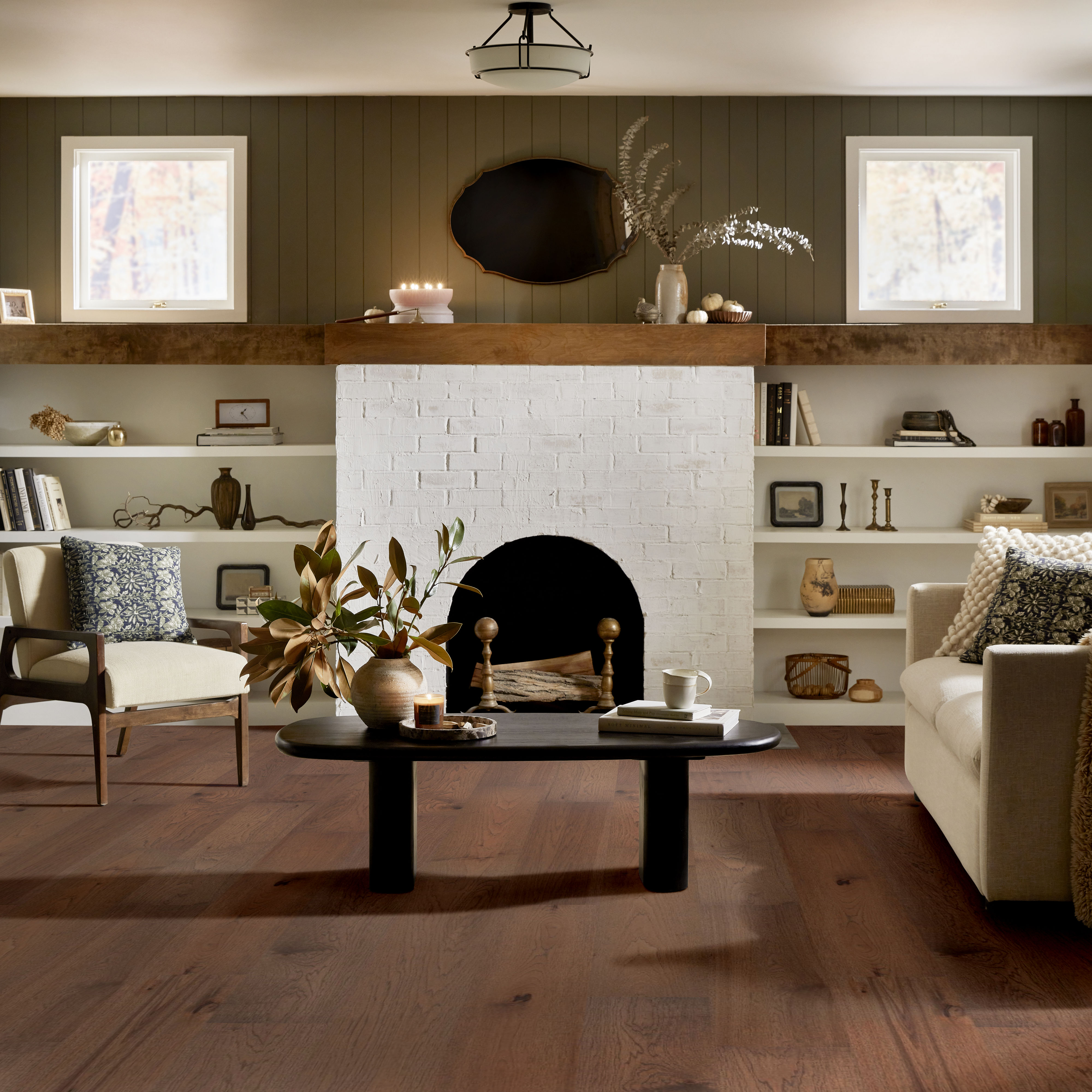 Landmark Sliced Hickory - in color Denali | Shaw Floors